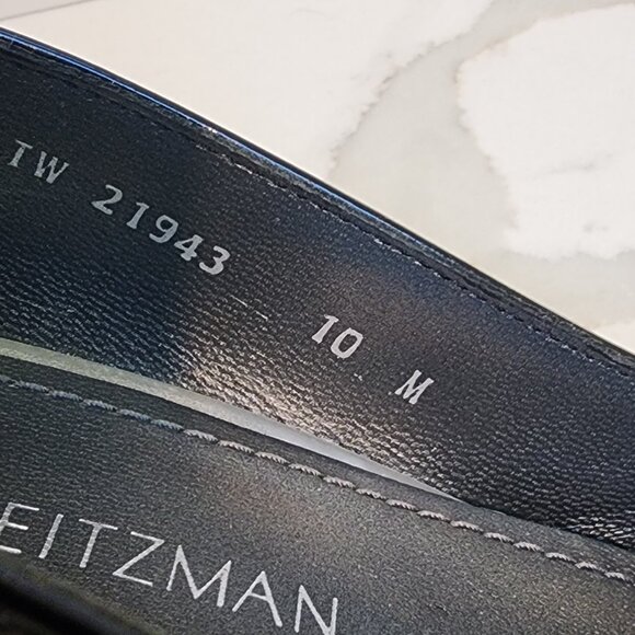 Stuart Weitzman Patent Leather W/Mirrored Clear Heel - Size 10 - Picture 10 of 10